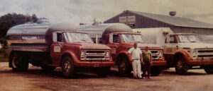 Family photos from the historical JDK Logistics roots of hauling Wisconsin milk